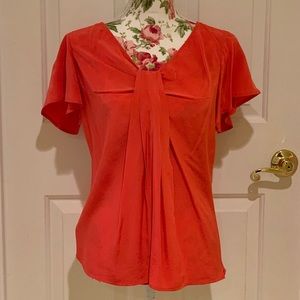 St. John Red Blouse
